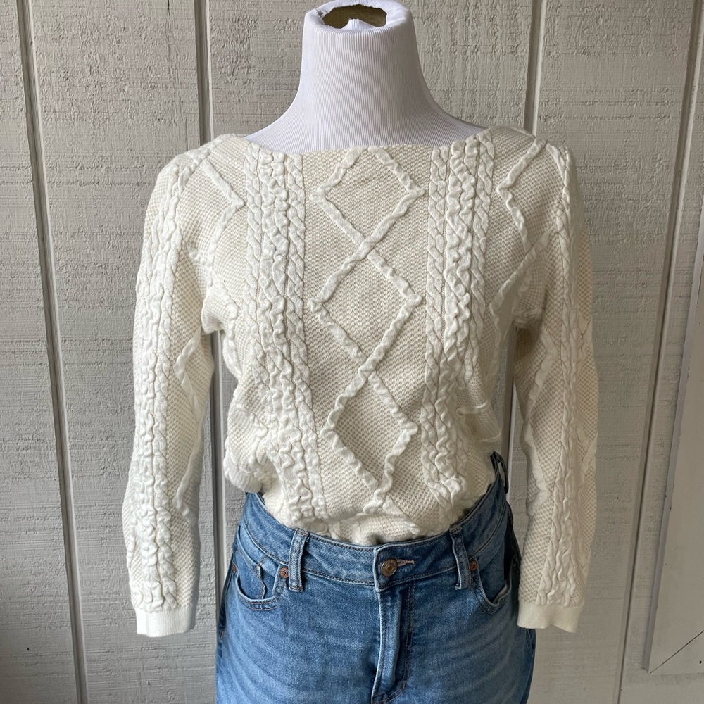 Worthington Small Embroidered Knit Top